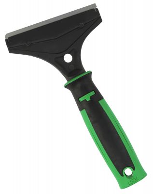 Raschietto Per Pavimenti Con Manico Da 48 Pollici (122 Cm) - Testa Angolata In Zinco Da 4 Pollici (10 Cm) Con Lama Reversibile In Acciaio