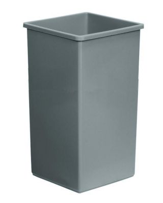 Continental 32-Gallon Square Swingline Trash Can – Grey, Commercial Use 11 thumbnail image
